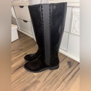 Elegant Black Knee-High Women's Boots